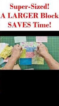 SUPER-SIZED Potato Chip Quilt Block: A Genius Scrap Buster #technique