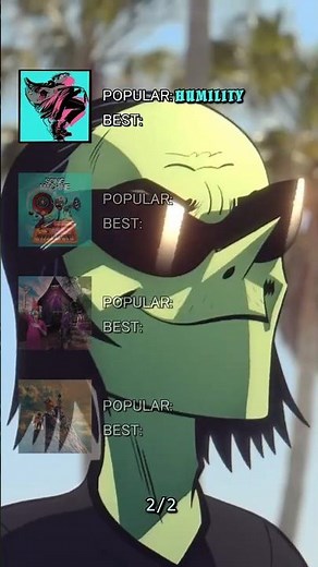 Gorillaz albums 2/2 POPULAR VS BEST #musica #album #gorillaz #england #spotify #pop
