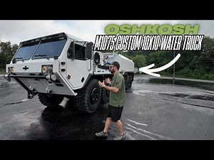 We just finished our OshKosh M1075 Custom 10x10 Water Truck!