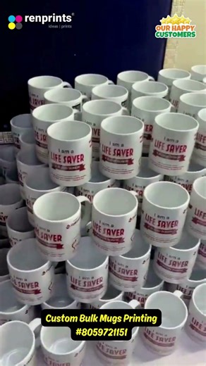 Customized Bulk Mugs Printing in India by Renprints