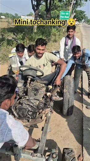 Mini Tochanking Power Test ⚡ | Powerful RC Tractor Stunt | John Deere Style Mini Tractor | #Shorts