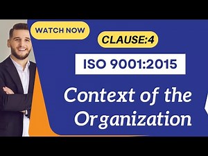ISO 9001 2015 clause 4 Context of the organization