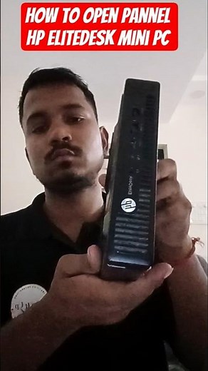 How to open panel Hp elitedesk mini pc.