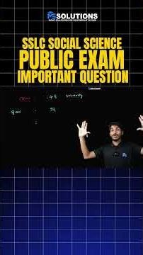 SSLC Public Exam 2026 Social Science Important Questions | MS SOLUTIONS