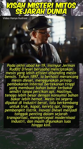 206K views · 1.4K reactions | Diesel Engine karya Rudolf Diesel (1897), efisiensi tinggi yang merevolusi transportasi dunia. #DieselEngine #RudolfDiesel #SejarahTeknologi | Julian Syah | Facebook