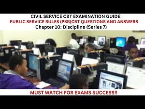 Civil Service Promotion COMPRO and Recruitment Exams | PSR CBT Exam Questions and Answers Series 7