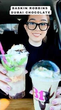 Tried the NEW Dubai Chocolate Shake & Sundae at Baskin Robbins | Viral Dessert Trend