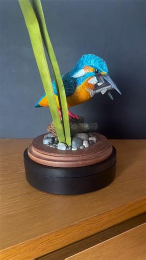 Who remembers the Airfix Wildlife series? Beautiful Kingfisher build by Eddie 👌 📹 Ig/ field.eddie #Airfix #ScaleModelling #ScaleModels | Airfix