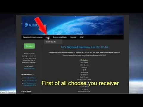 How to update your channel list for an Openbox, Libertview, Openbox V8 or Skybox