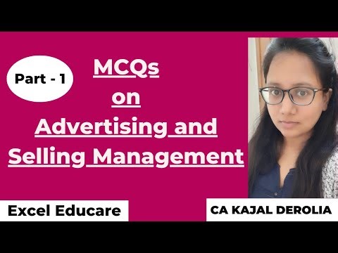 Advertising and Selling Management MCQ | Multiple Choice Questions with Answer | Part 1 |