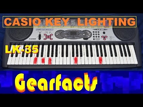 Casio LK-35 lighting keyboard: demo and review. Same same.