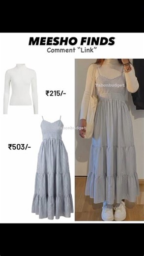 Meesho Finds 😍 Trending Layered Outfit Under ₹300