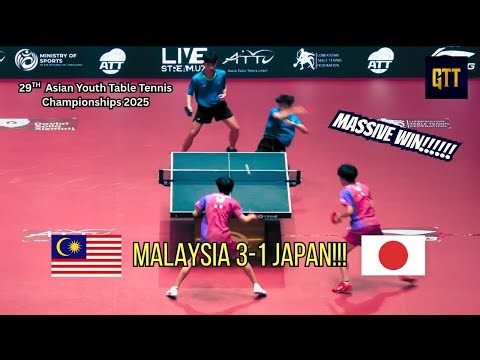 Malaysia’s Rising Stars Beat Japan 3-1! Asian Youth Table Tennis Championships 2025