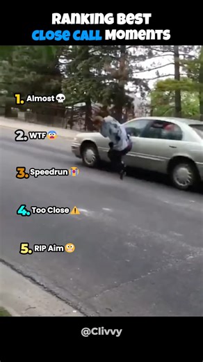 Ranking Best Close Call Moments 😱 #shorts