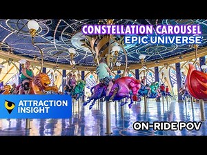 [4K] Constellation Carousel at Epic Universe | Universal Orlando