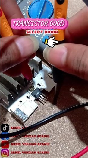 Checking the tip41 transistor with a digital multimeter #electronicsindia#indiatechnician#tip41check