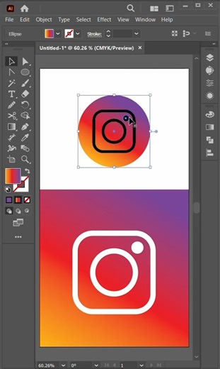 Instagram Logo Design Tutorial and Logo Design Process in Illustrator For Educational Purpose #logo