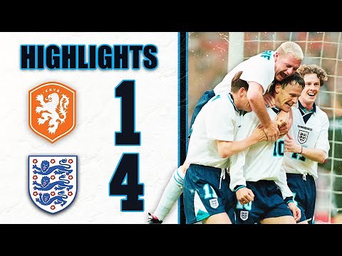 Netherlands 1-4 England | Three Lions Put 4 Past The Netherlands! | Highlights | Euro 96