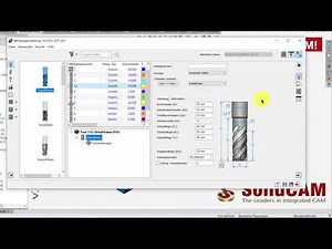 SolidCAM 2021 – Neue Werkzeugverwaltung Anlegen und Definieren von Werkzeugen