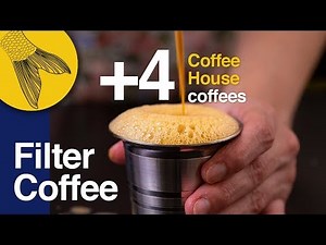 Filter Coffee/Kapi +4 types of Coffee House coffees—How to use a South Indian Coffee Filter at Home