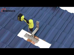 Enerack solar panel tile roof mounting system installation guide #howto