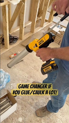 Still Using a Manual Caulk Gun? 😳 #DEWALT #Tools #Shorts
