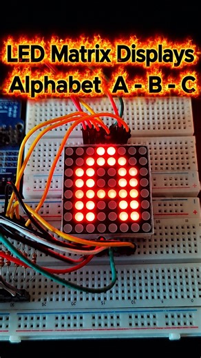 👉LED Matrix Display Alphabet A B C with Arduino Uno 🔤