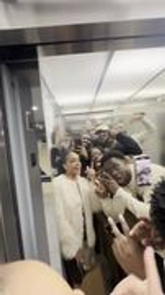 Phone Accidentally Falls During Photo Setup on Elevator Door