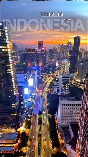 Skyview City of Jakarta #skyline #nightlight #citylights #droviw