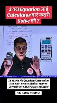 Multiple equation solve by using calculator