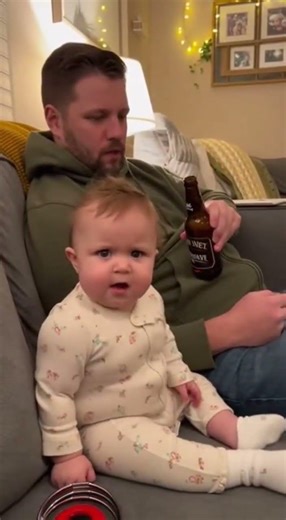 🤨🍺 Was that a rule in a different language? 👶#baby #funny #viralshort