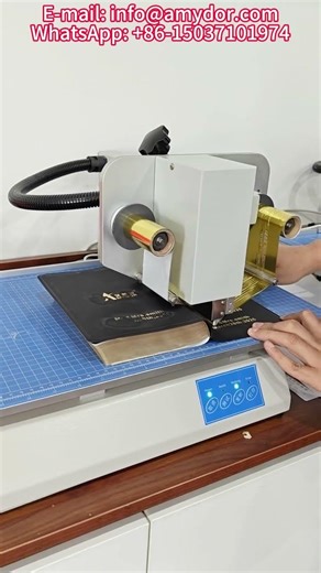 Easy to Operate Amydor Digital Hot Foil Printer for Leather, Notebook Cover, Acrylic, Paper