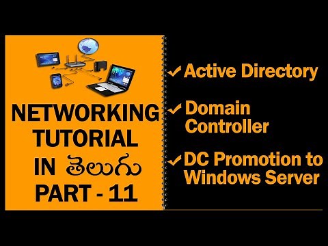Active Directory | Domain Controller | Networking Tutorial in Telugu Part 11