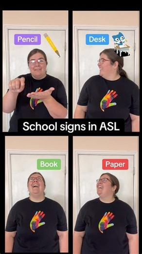 ✏️ 📕 How to sign desk, pencil, book, paper in ASL for school | ASL Essentials