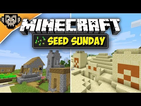Minecraft 1.12.2 | Double Desert Temple + Village | Seed Sunday - Ep257