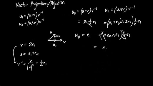 Geometric Algebra in 2D - Vector Projection and Reflection