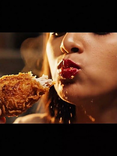 ASMR KFC Chicken Whisper 🍗 | Satisfying Crunch Sound | Relaxing Eating ASMR 8s Short