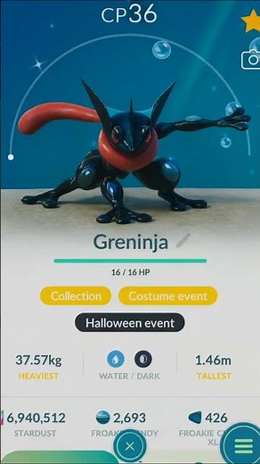 Witnessing Froakie Transform Into a True Ninja — Greninja! 🔥🥷 #pokemontrainer #pokemongo #pokemon