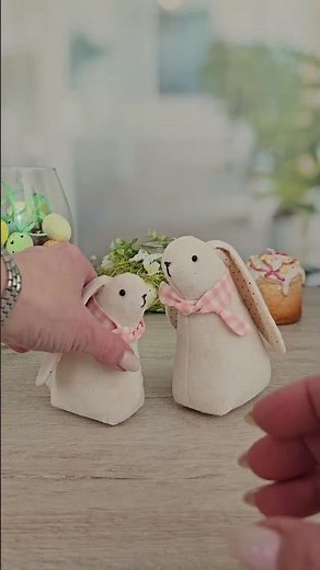 Plush Rabbits Sewing Pattern | Handmade Soft Bunny DIY #sewingpattern #diy #pdfpattern