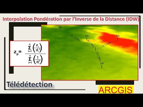 comment faire l'interpolation de données spatiales IDW sur Arcgis