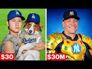 $30 VS $30,000,000 Jerseys MLB Players Wore