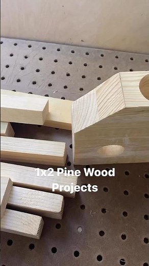 Woodworking Projects: Making 1x2 pine wood projects with hand tools