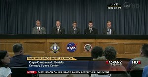 Final Space Shuttle Launch News Conference