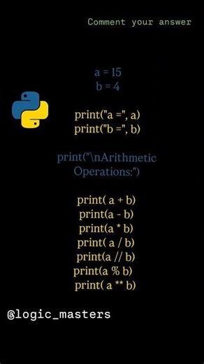 Arithmetic Operators #coding