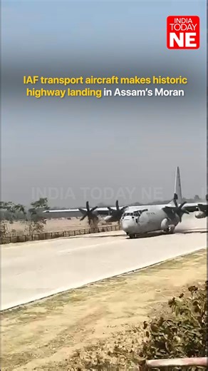 In a historic moment, an Indian Air Force transport aircraft successfully made a trial landing on a highway in Moran, Assam, marking a major boost to India’s emergency preparedness and strategic mobility. The highway landing demonstrates the IAF’s capability to operate from alternate airstrips and strengthens disaster response and defence readiness in the region. #AssamNews #Moran #IndianAirForce #IAF #HighwayLanding #Defence #IndiaTodayNE | IndiaToday NE