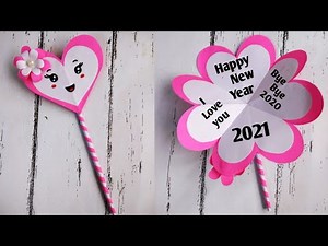 How To Make Happy New Year Card • Cute New Year Greeting Card Making Ideas • birthday card idea