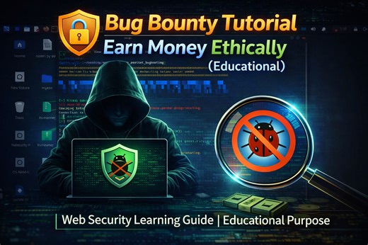 Bug Bounty Tutorial Bangla Earn Money Ethically & Learn Web Security (Educational Purpose) শিক্ষামূলক আপডেট পেতে জয়েন করুন:- https://t.me/anonymousproofficial আরো শিক্ষামূলক আপডেট পেতে:- https://t.me/anonymousproofficial2 কোর্স আউটলাইন:- https://t.me/anonymousproofficial3 এই ভিডিওতে Bug Bounty এবং Web Security সম্পর্কে সম্পূর্ণ Educational overview দেওয়া হয়েছে। এখানে একটি educational tool install এবং basic usage দেখানো হয়েছে, যাতে আপনারা Web Security সম্পর্কে ধারণা নিতে পারেন। এই ভিডিওর মাধ্যমে 