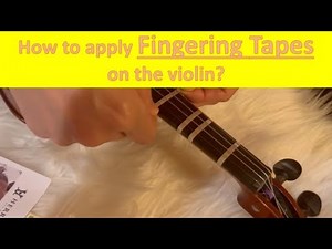 How to apply fingering tapes on the violin