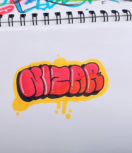 Creating Cool Graffiti Art on Paper | Graffiti Tutorial