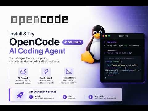 Install and Try OpenCode AI Coding Agent on Linux